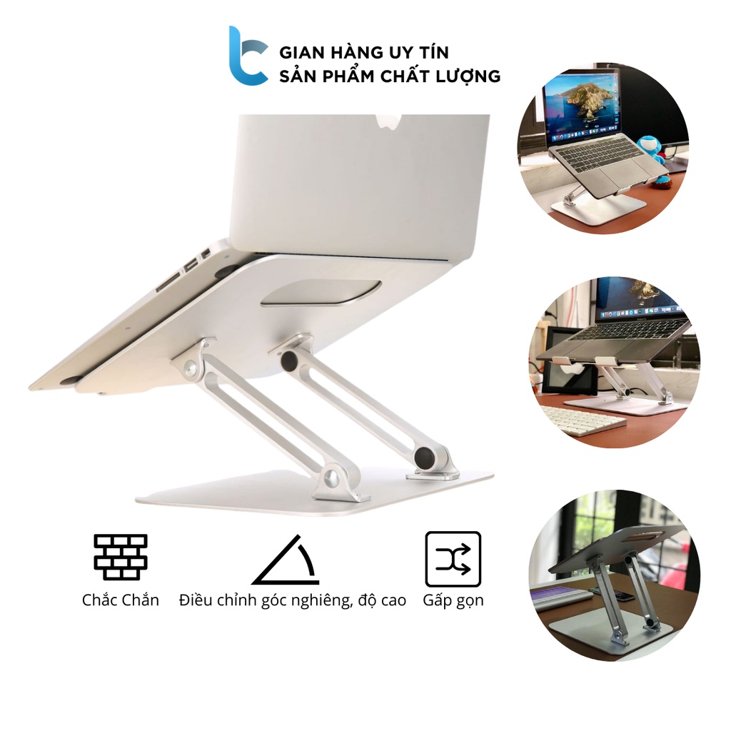 Stand/Đế Nhôm Gập 2 Chân Kê Macbook/Laptop Jincomso