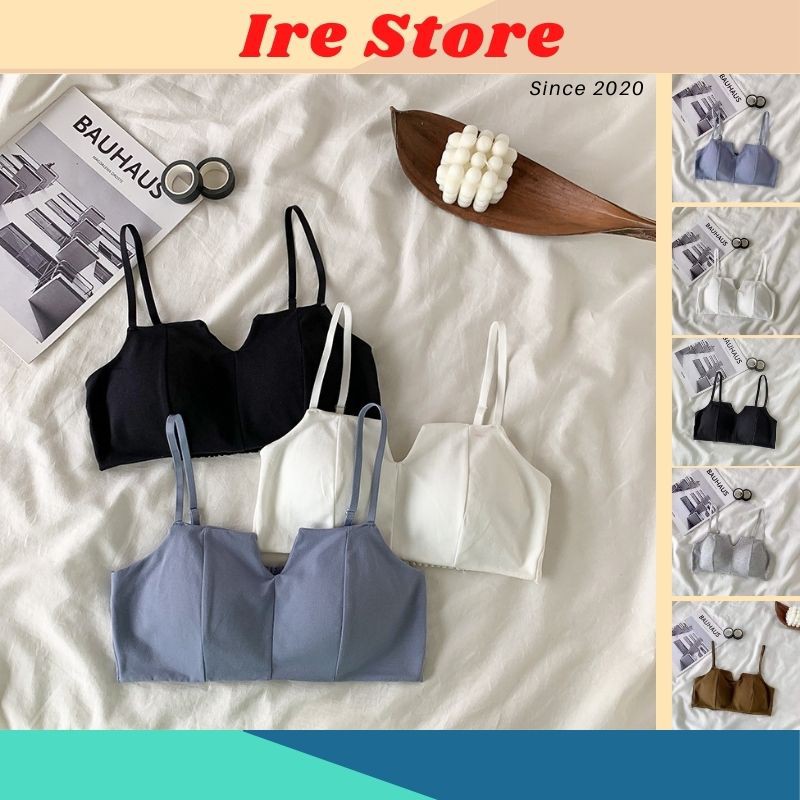 Áo Lót Nữ 2 Dây Mút Mỏng Nâng Ngực, Áo Lưng Thun Cotton Co Giãn - 1805