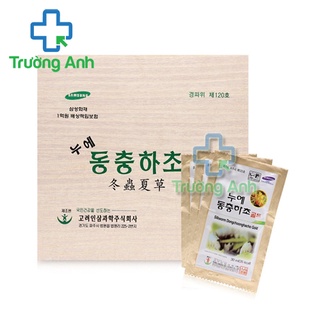 Samsung silk worm dong chung ha cho gold - đông trùng hạ thảo ít đường, dạng nước, hộp gỗ 60 gói