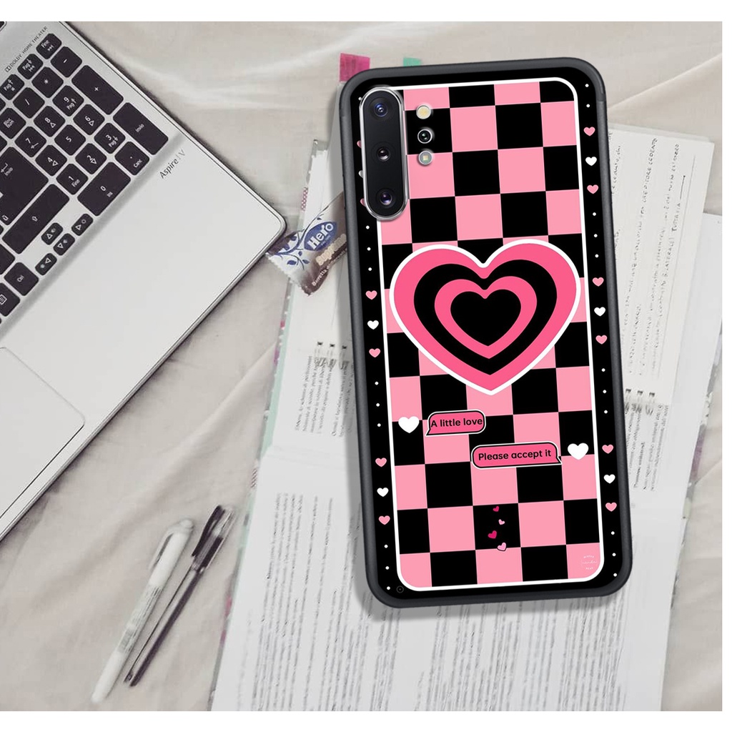 Ốp Lưng Samsung NOTE 8 - NOTE 9 - NOTE 10 - NOTE 10 PLUS , In Hình &quot;Black Heart&quot; Phong Cách Đẹp.