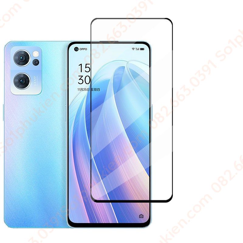 Kính cường lực Oppo Reno 7 5G, Reno 7 pro 5G ,Oppo Reno 7z 5G, Reno 7 lite full màn hình chuẩn đẹp, tặng đầy đủ phụ kiện