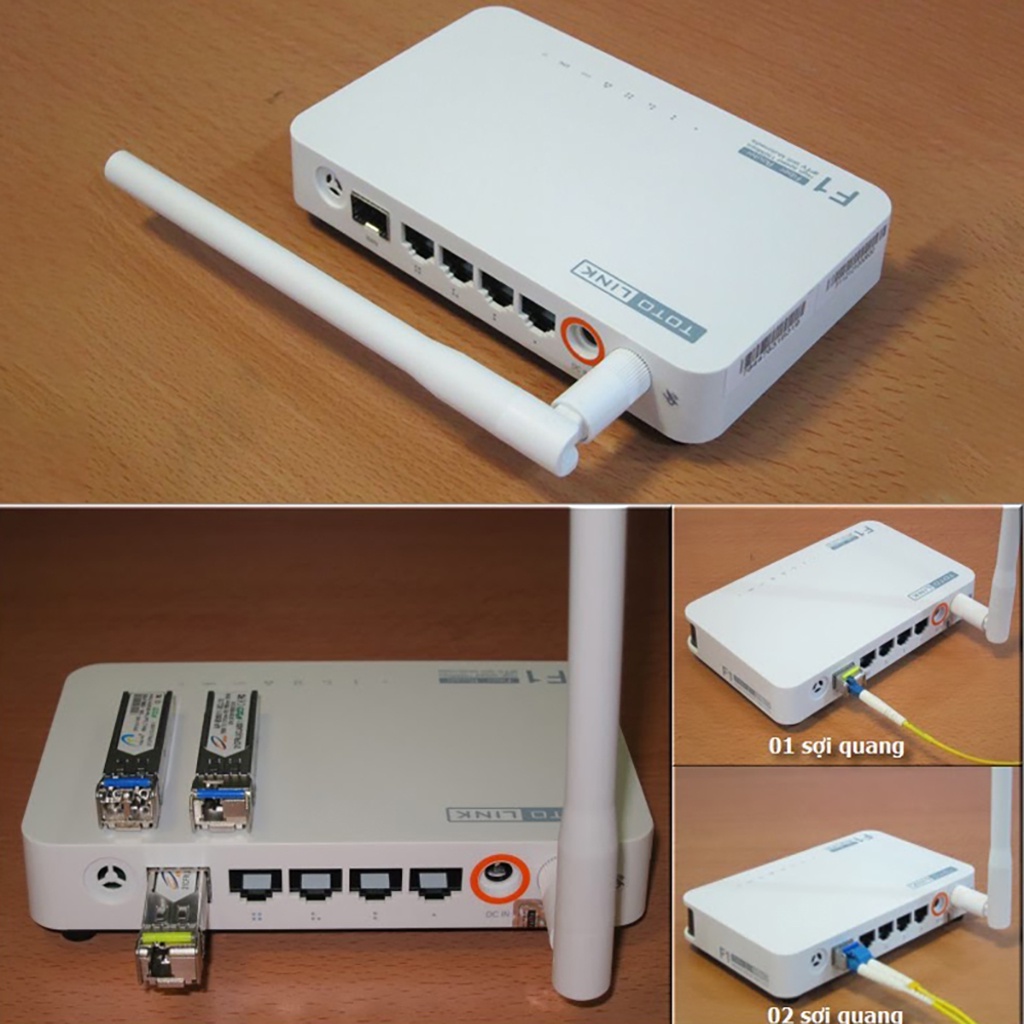 Router Wi-Fi quang chuẩn N 150Mbps Totolink F1 4 cổng LAN