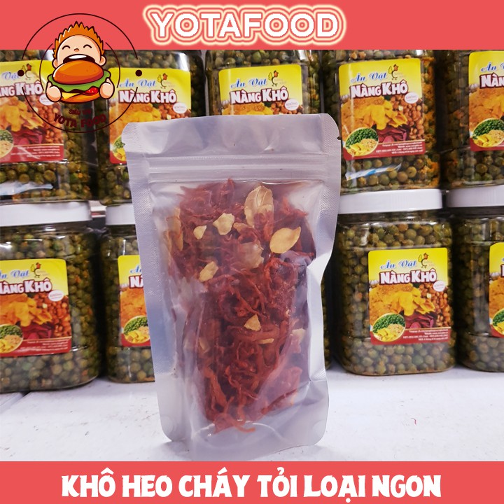 Khô heo cháy tỏi loại ngon ( Thơm ngon - Đậm vị ) - 100gram | Yotafood