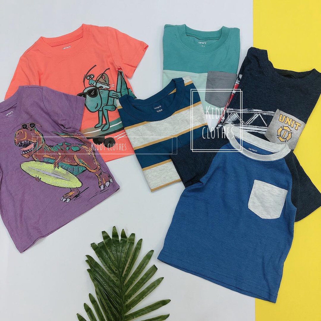 Áo thun bé trai chất cotton dư xịn made in Cambodia/Áo bé trai xuất khẩu chất cotton mỏng mịn sắc nét