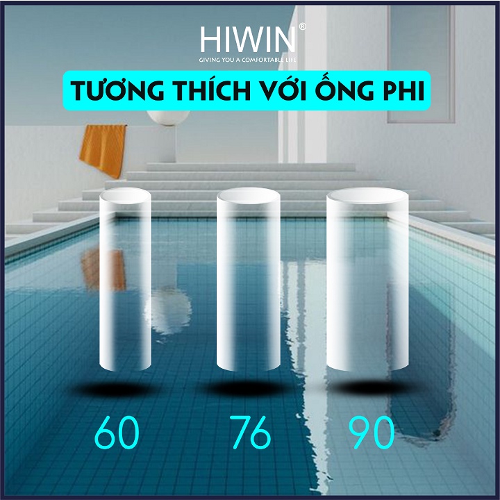 Phễu thoát sàn máy giặt ngăn mùi hôi thoát nước nhanh đồng mạ crom kích thước 100x100mm HIWIN FD-1101WH