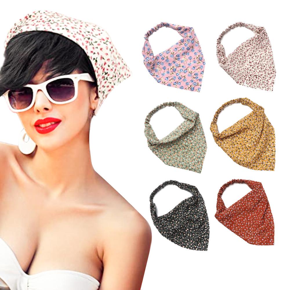 Băng Đô Turban In Hoa Thời Trang Nữ Tính