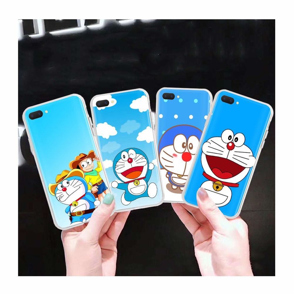 DORAEMON Ốp Điện Thoại Trong Suốt Họa Tiết Hoạt Hình Doremon Dễ Thương Cho Oppo F5 F7 F9 F11 Pro F1s F1 Plus F3 F15 At29