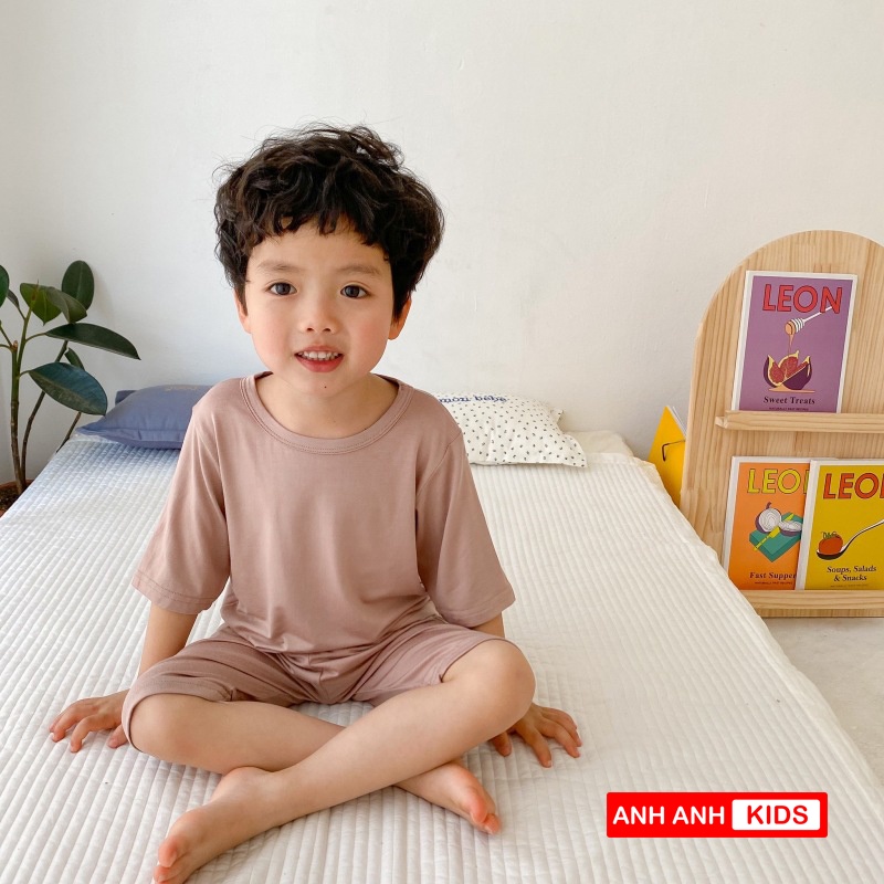 Bộ Lửng Cho bé Cạp Cao Loại 1 Chất Thun Lạnh Cho Bé ANHANHKIDS