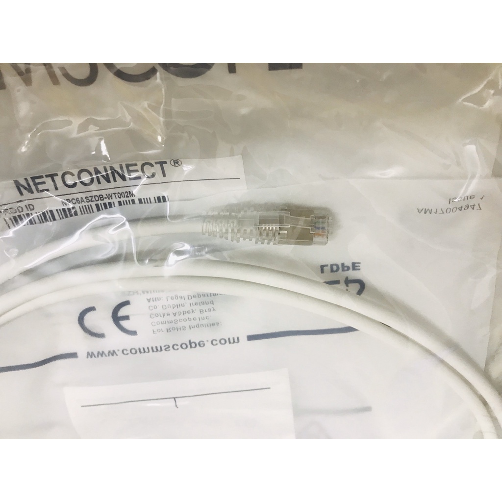 Dây nhảy Patch cord AMP/COMMSCOPE Cat6A chống nhiễu chính hãng dài 2m, 3m