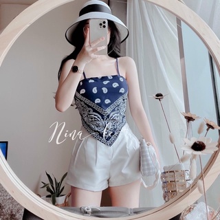 🍄🍁 Set áo yếm khăn thổ cẩm 🌸🌼
