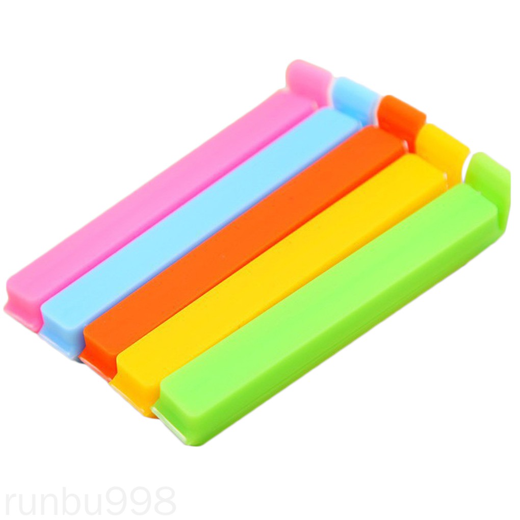 Set 5 Kẹp Miệng Túi Bằng Nhựa Tiện Lợi Màu Ngẫu Nhiên Ngẫu Nhiên 998