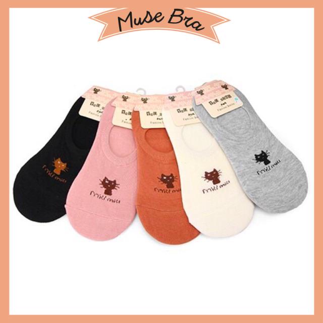 [Giá sỉ] Set 5 - 10 Đôi Tất Hài Con Mèo Cho Nữ