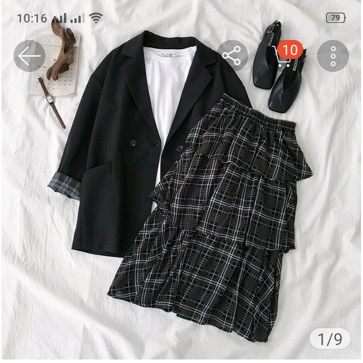 Set Vest + chân váy