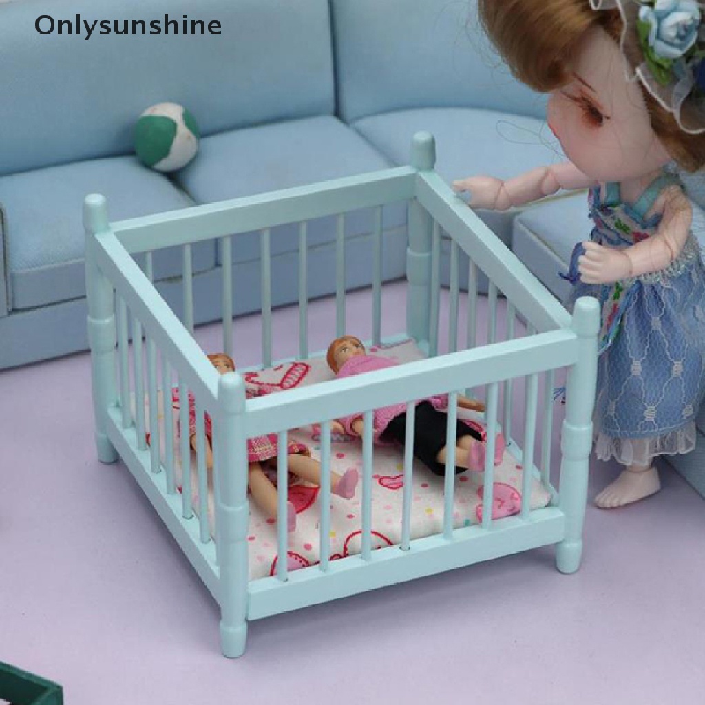 Nôi Ngủ Em Bé Bằng Gỗ Tỉ Lệ 1: 12 Trang Trí Nhà Búp Bê