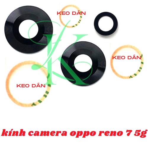 Kính camera oppo reno 7 5g kèm keo dán