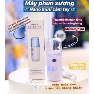 Máy xịt khoáng nano mini thần thánh mát mẻ tiện lợi