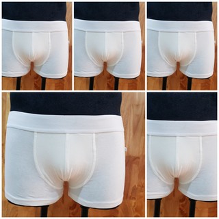 Bộ 5 quần boxer nam - Trắng tinh