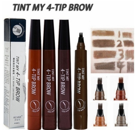 Bút kẻ lông mày dạng lỏng chống thấm nước dễ lên màu và lâu trôi