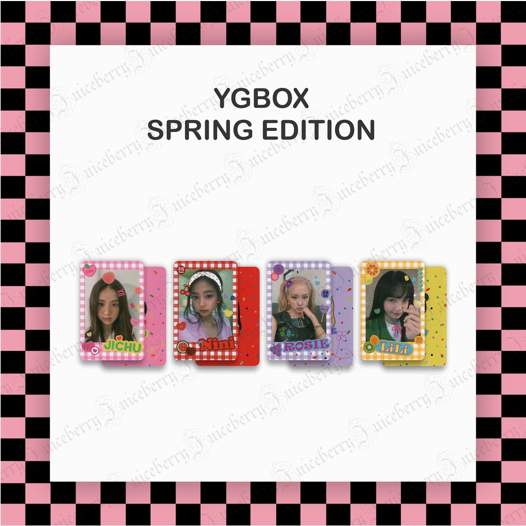Bộ ảnh photocard fanmade BLACKPINK YGBOX Spring Edition E05