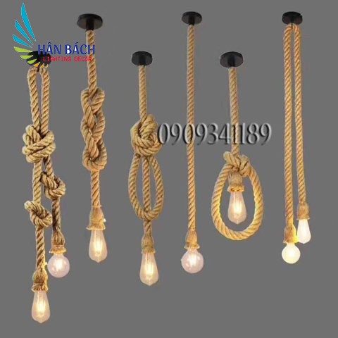 Đèn thả dây thừng một dây 1m