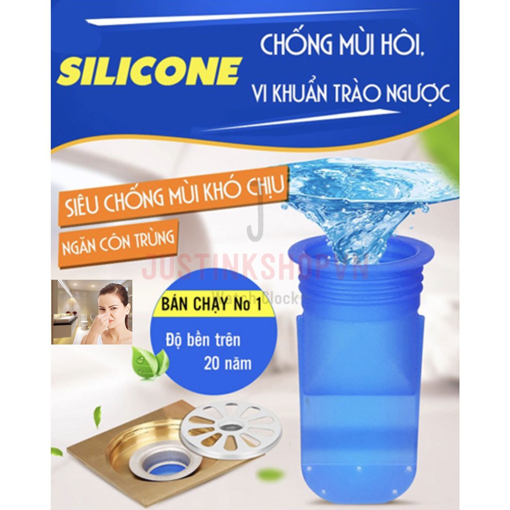 Bộ van ngăn mùi hôi cống bịt cống ngăn côn trùng công nghệ Nhật đường kính 4cm có thể co giãn - JLVQ-4468-BVNM