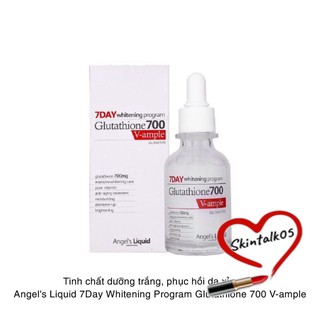 Huyết thanh trắng da chỉ sau 7 ngày: 7days Whitening Program Glutathione 700 V-ample