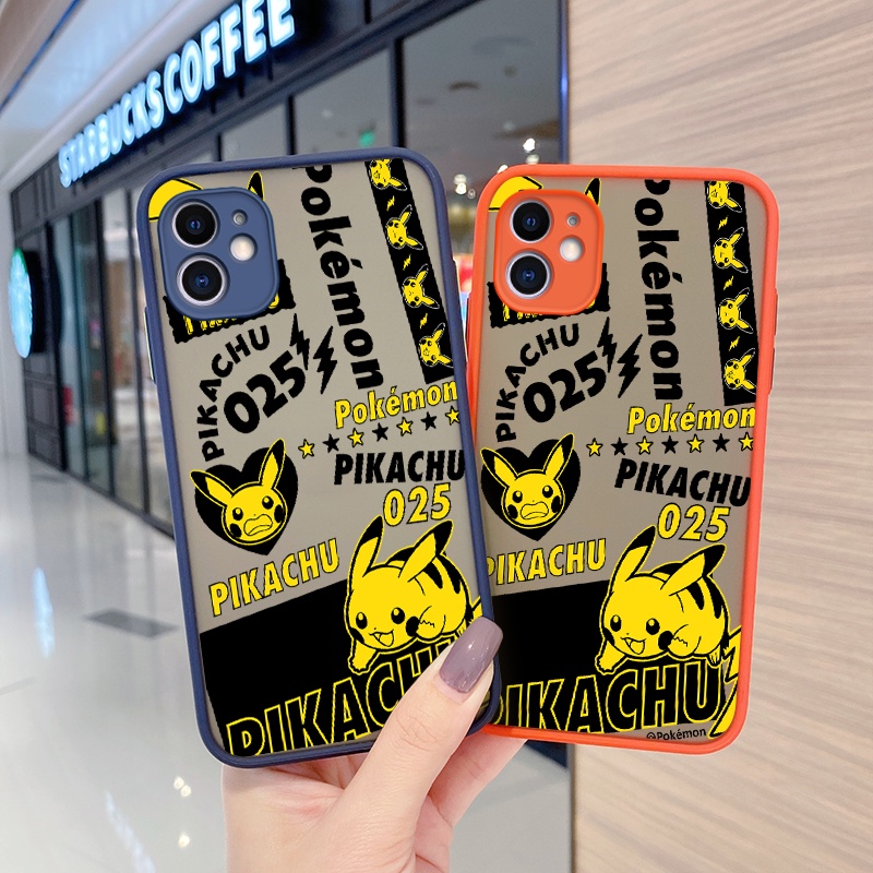 Ốp Điện Thoại Cứng Trong Suốt Viền Mỏng Họa Tiết Hoạt Hình Pikachu Dễ Thương Chống Sốc Cho Xiaomi MI POCO F3 Redmi K40 Pro