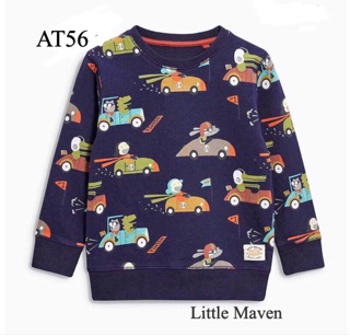 Áo nỉ da cá Little Maven bé trai 18 tháng - 6 tuổi
