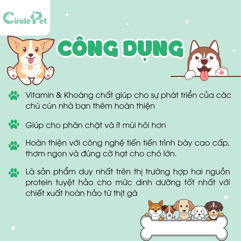 Thức Ăn Hạt Reflex Plus Cho Giống Chó Nhỏ Trưởng Thành Vị Thịt Gà Túi 3kg - Circle Pet