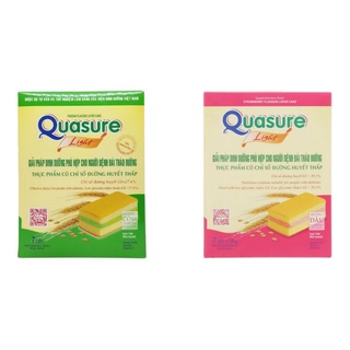 Bánh Bông Lan Dinh Dưỡng Quasure Light Dâu / Cốm Hộp 126gr Bibica