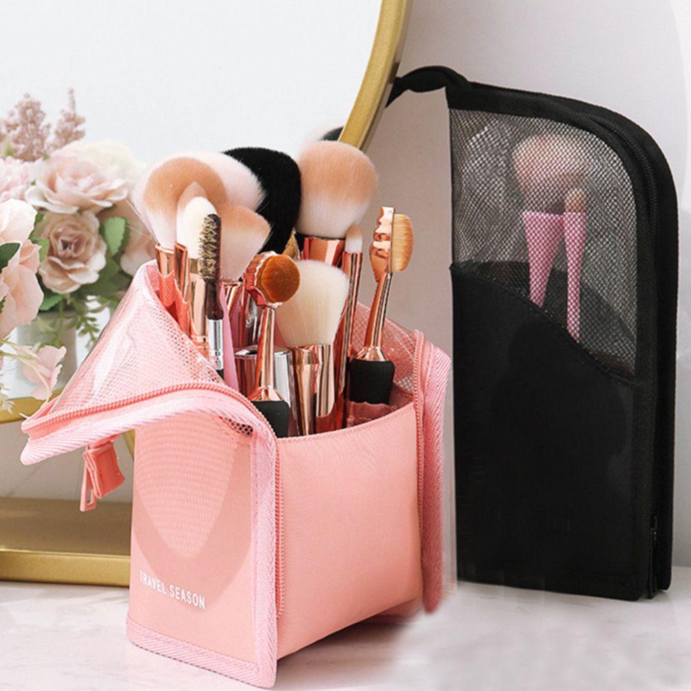.Túi Đựng Cọ Trang Điểm Chống Thấm Nước Tiện Dụng Khi Đi Du Lịch Giá Đỡ