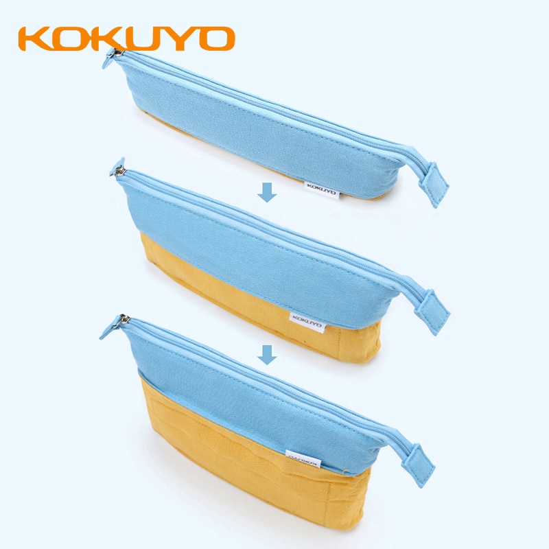 Kokuyo Túi Đựng Bút Bằng Vải Canvas Cỡ Lớn Đa Năng Thiết Kế Sáng Tạo