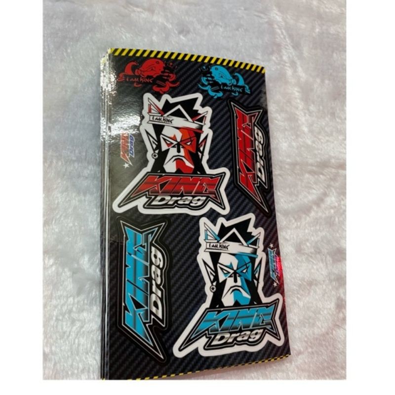 [RẺ ĐẸP BỀN] Set tem logo khỉ King Drag 9x18cm