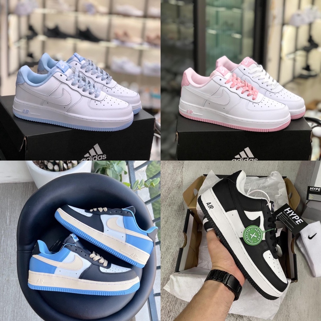 Giày 𝐀𝐅𝟏 Trắng Hồng, Giày Sneaker 𝐀𝐅𝟏 air force Trắng Xanh mẫu mới hàng cao cấp - Nguyễn Tình sneaker
