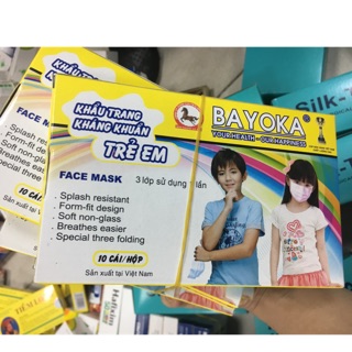 Khẩu trang kháng khuẩn trẻ em bayoka