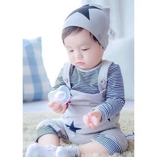 Set yếm 3 chi tiết ( yếm, áo, mũ) cho bé