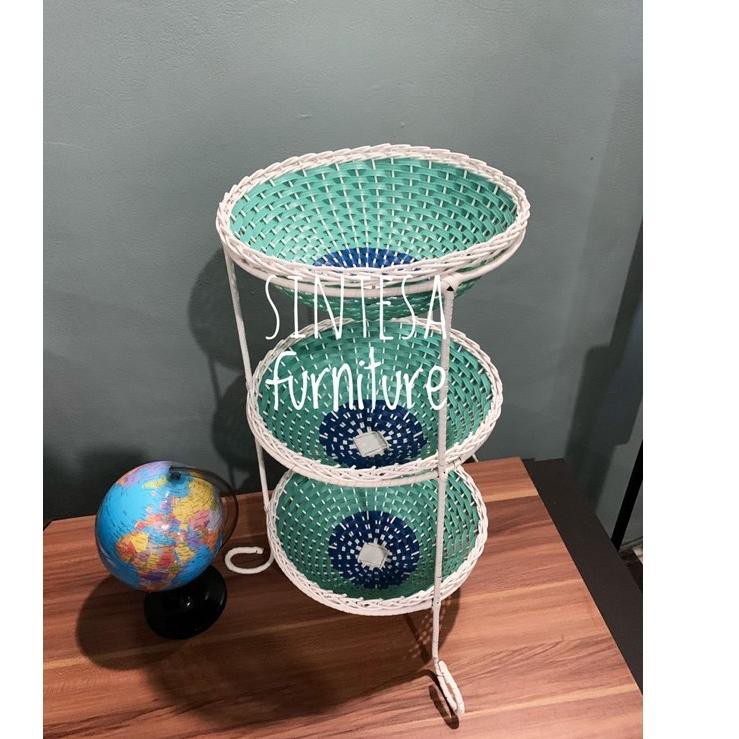 Giỏ Đựng Hành Tỏi S / D 70% Bằng Sợi Tổng Hợp 3 Tầng Dễ Thương | BigBuy360 - bigbuy360.vn