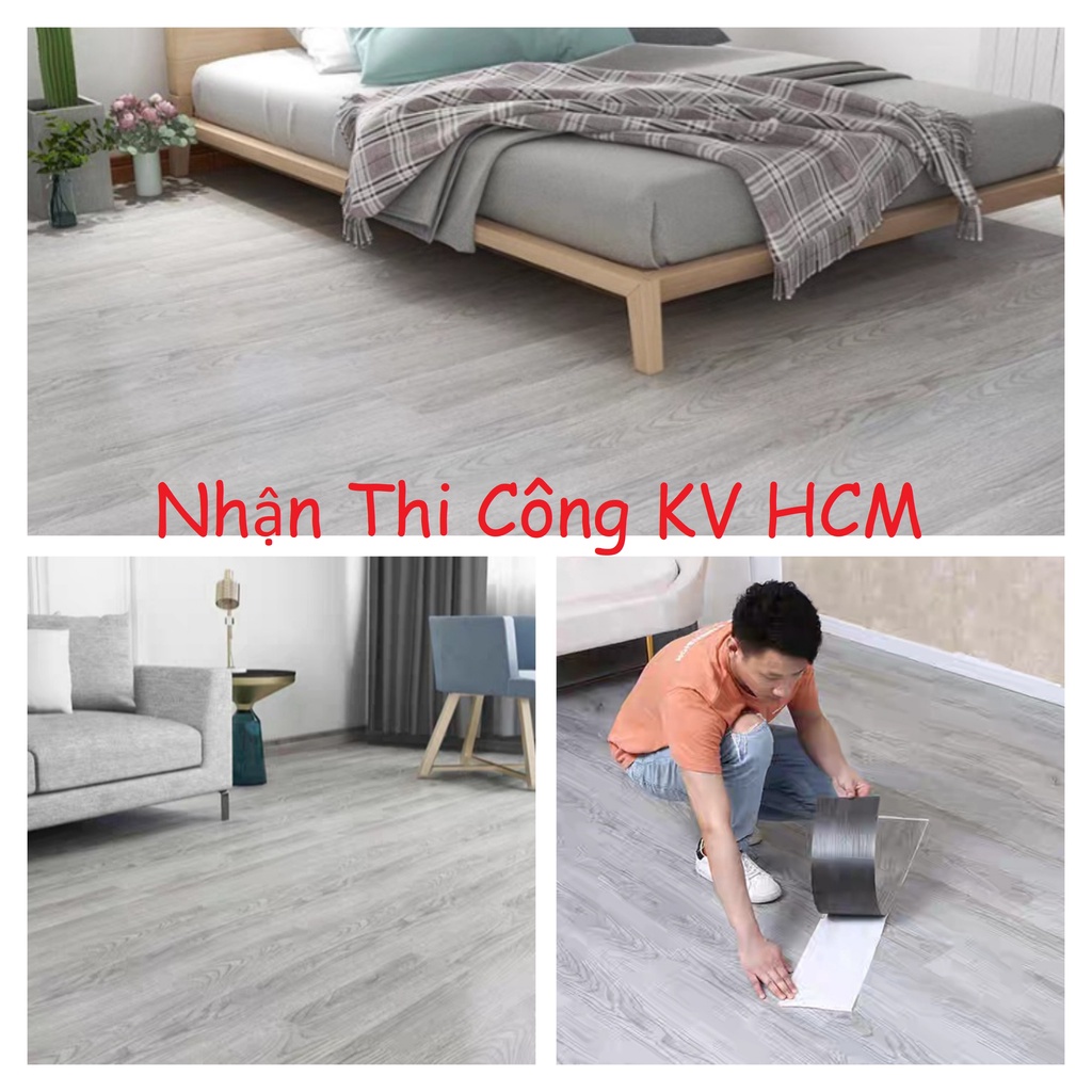Trải Sàn Nhựa Giả Gỗ Sẵn Keo Tự Dán