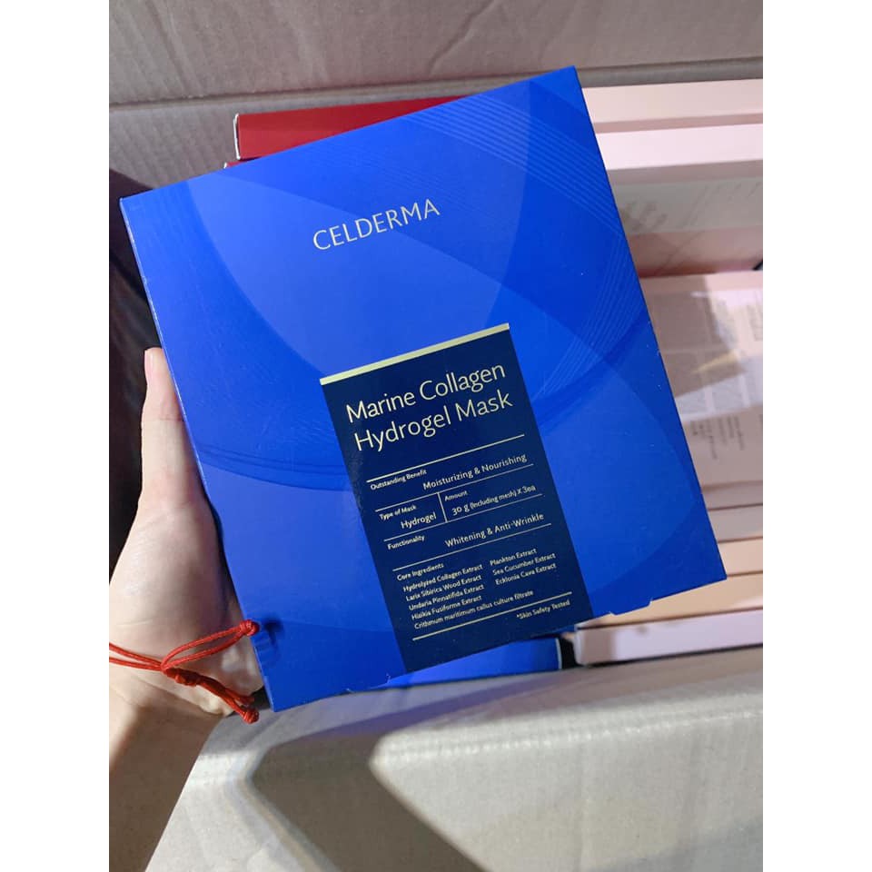 Mặt nạ Celderma Marine Collagen Hydrogen Mask (Tách lẻ 1 Miếng)