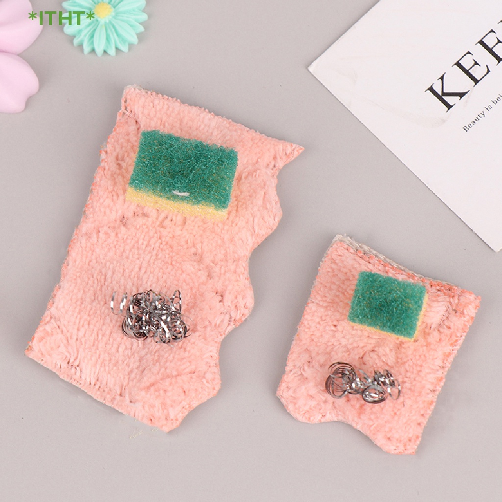 Bộ Dụng Cụ Rửa Chén Mini Tỉ Lệ 1: 12 Tiện Dụng Cho Nhà Búp Bê Mới