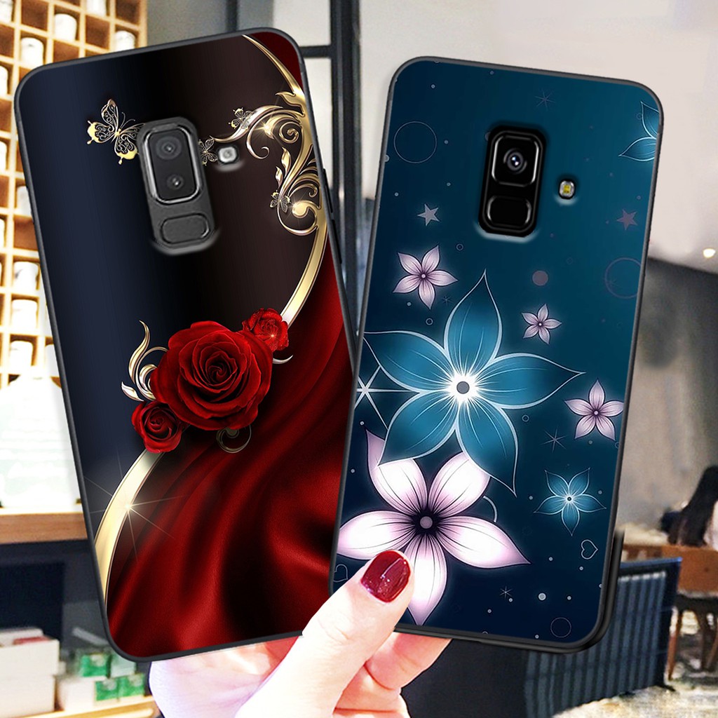 Ốp lưng điện thoại Samsung Galaxy A6 - A6 PLUS - J8 in hình hoa siêu đẹp- Doremistorevn