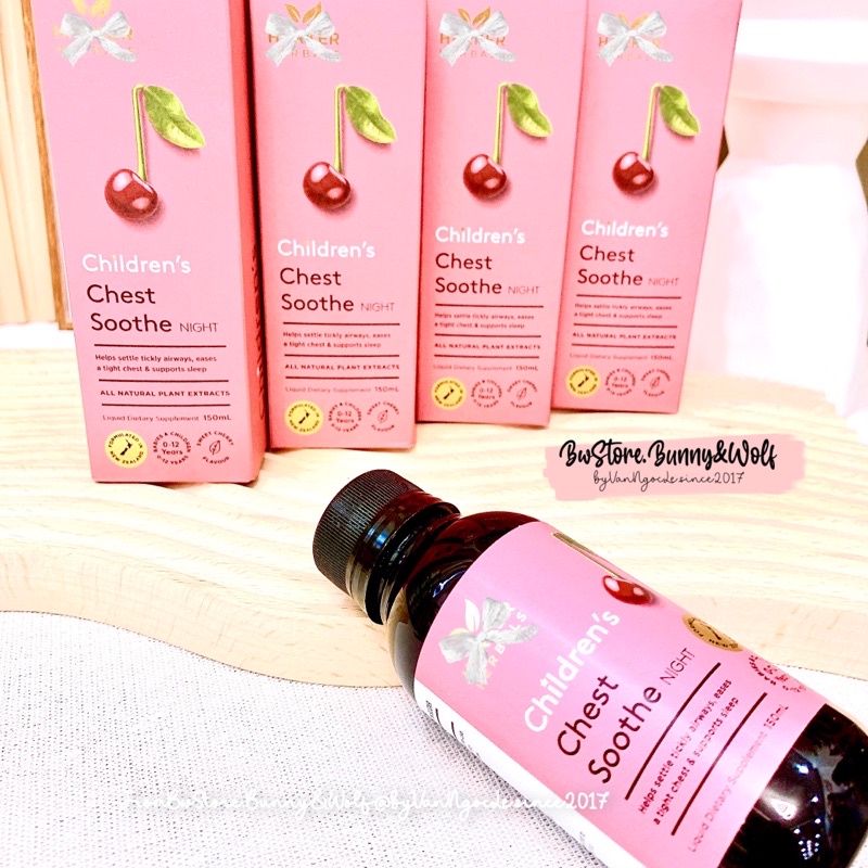 Siro Ho Đêm Harker Herbals Children's Chest Soothe Night 150ml - New Zealand [ Hàng Air - BW Store ]