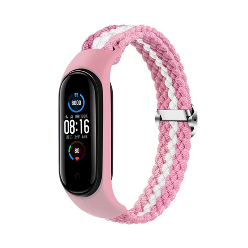 Dây Đeo Thay Thế Chất Liệu Nylon Thiết Kế Nhiều Lỗ Cho Xiaomi Mi Band 6 5 4 3