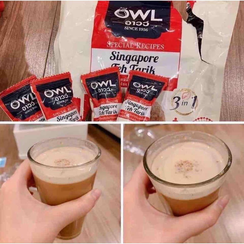 [Date 2023] Trà sữa Owl Singapore hàng siêu thị Thái Lan Bịch 15 gói Phú Nhuận