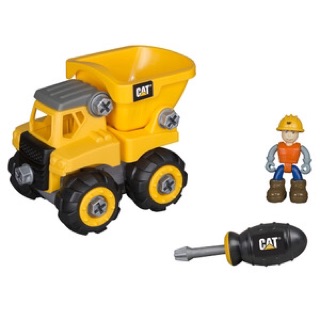 Bộ đồ chơi lắp ráp CAT - Xe ben và công nhân-CAT80901