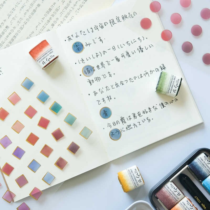Combo 02 miếng dot sticker dán sổ chấm tròn có ánh nhủ dùng dán trang trí sketchbook/ tập vở/ nhật ký - VP028
