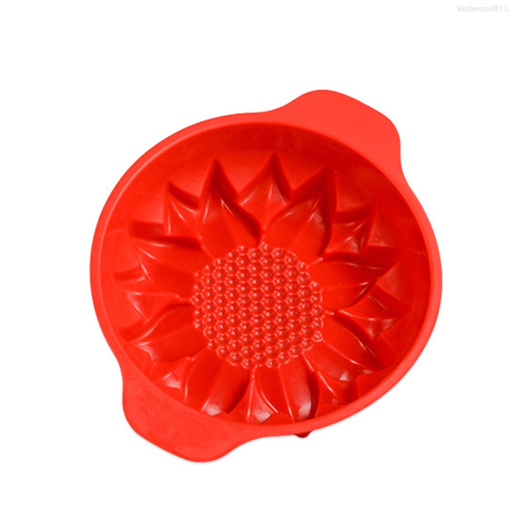 Khuôn Silicone Làm Bánh Hình Hoa Hướng Dương DIY Chống Dính Tiện Dụng