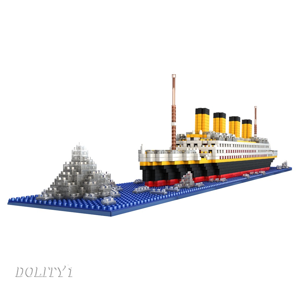Bộ đồ chơi 1860 khối xếp hình tàu Titanic cho bé lego minecraft