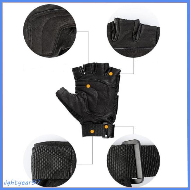 Military Airsoft Paintball Police Tactical Gloves Half Finger Protect Armed Gloves