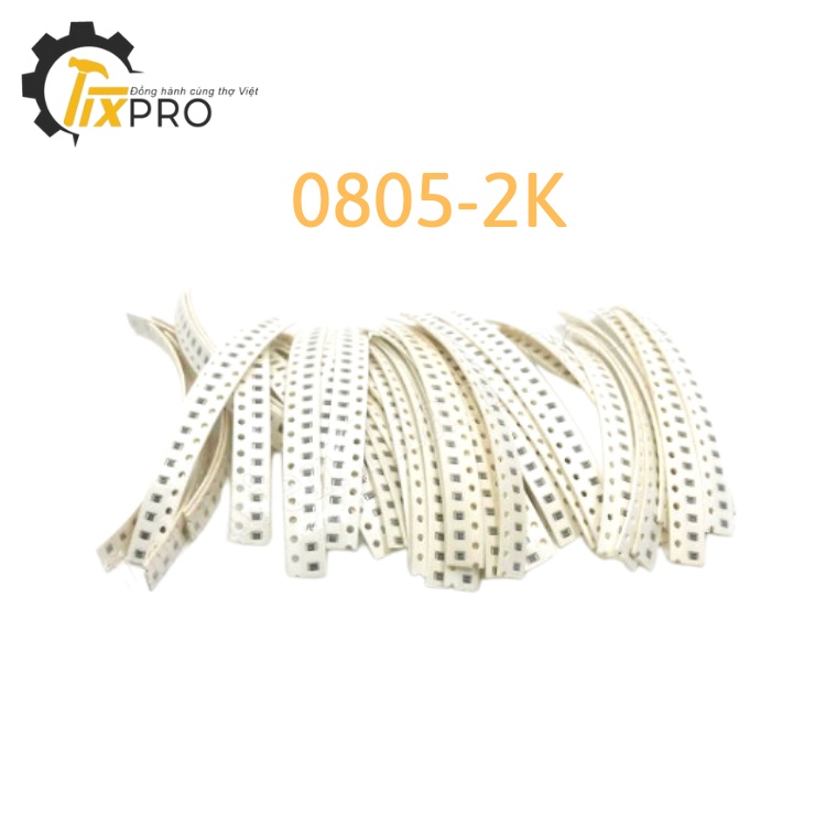 Điện trở dán 0805-2K 1% 2.0x1.2mm (Túi 100c)